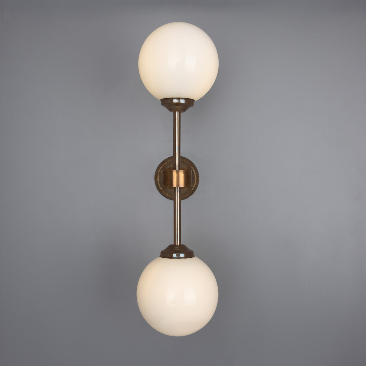 Calbrin Twin Glass Globe Wall Light