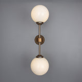 Calbrin Twin Glass Globe Wall Light