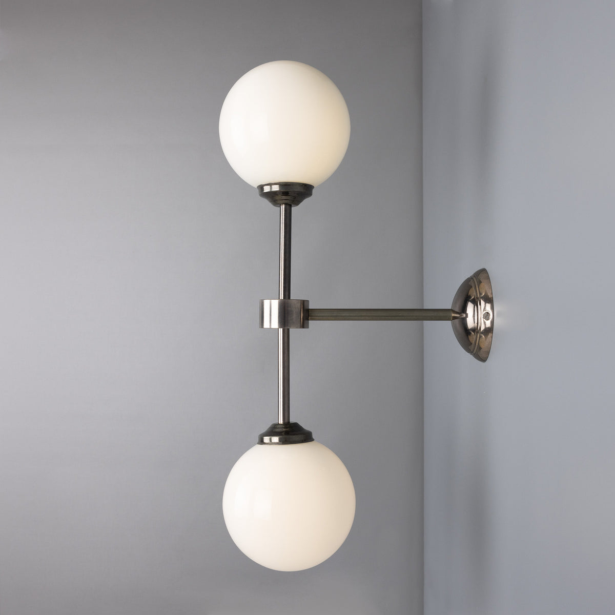 Calbrin Twin Glass Globe Wall Light