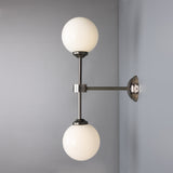 Calbrin Twin Glass Globe Wall Light