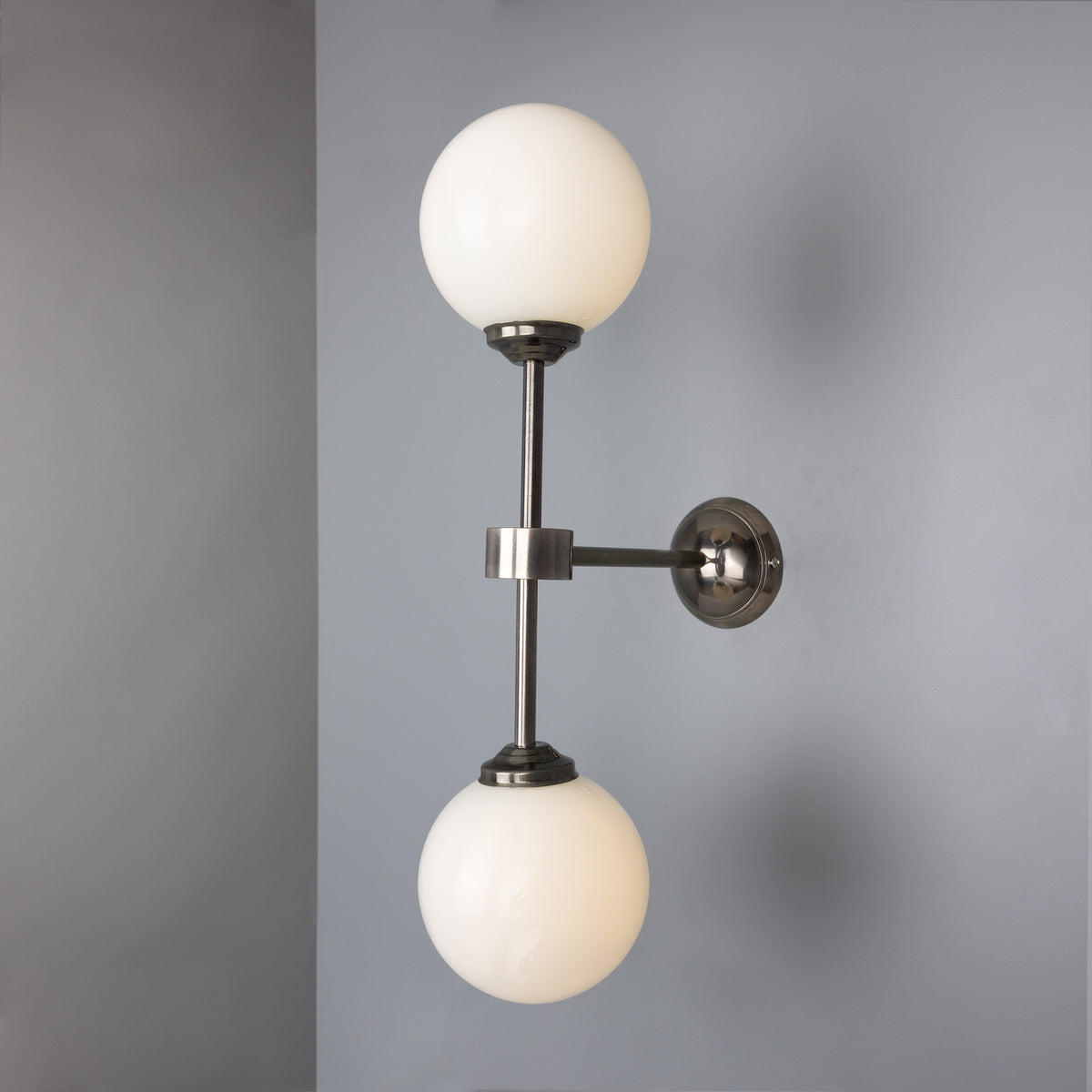 Calbrin Twin Glass Globe Wall Light