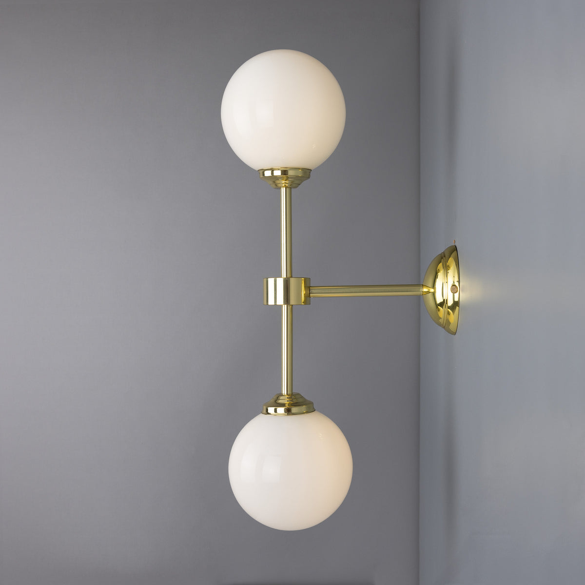Calbrin Twin Glass Globe Wall Light