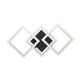 Calliera LED Flush Ceiling Light 59.5 x 31cm - Black & Brass