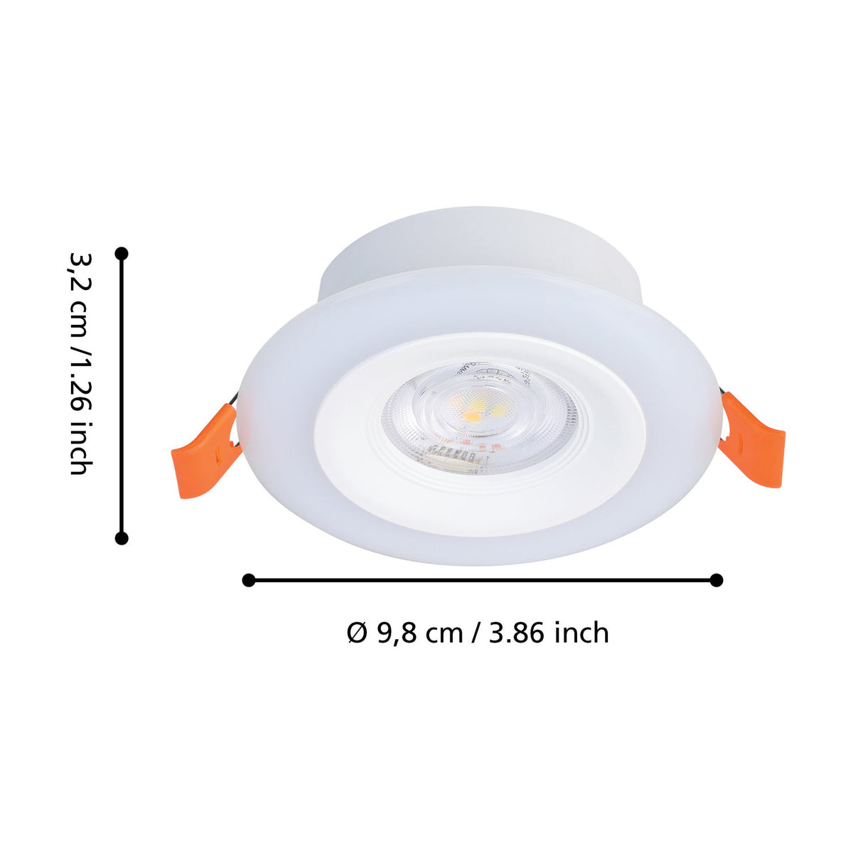 Calonge RGB LED Downlight Set of 3 - White