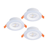 Calonge RGB LED Downlight Set of 3 - White
