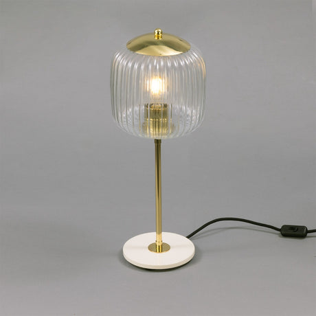 Calvane Ribbed Glass Table Lamp
