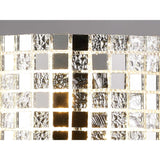 Camden 2 Light Mosaic Glass & Crystal Wall Light - Chrome