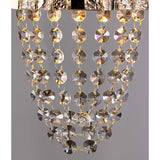 Camden 2 Light Mosaic Glass & Crystal Wall Light - Rose Gold