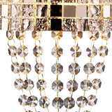 Camden 2 Light Mosaic Glass & Crystal Wall Light - Rose Gold