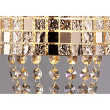 Camden 2 Light Mosaic Glass & Crystal Wall Light - Rose Gold
