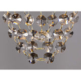Camden 2 Light Mosaic Glass & Crystal Wall Light - Rose Gold