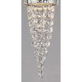 Camden 10cm 1 Light Mosaic Glass & Crystal Pendant Light - Chrome