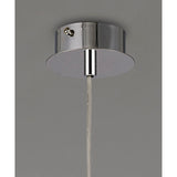 Camden 10cm 1 Light Mosaic Glass & Crystal Pendant Light - Chrome
