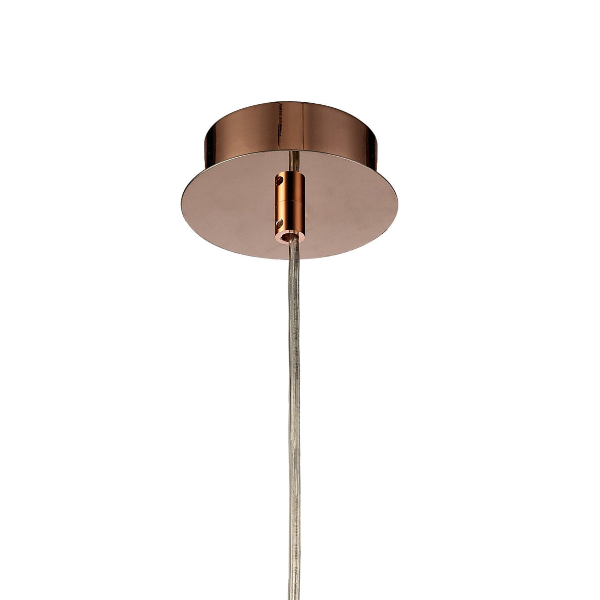 Camden 10cm 1 Light Mosaic Glass & Crystal Pendant Light - Rose Gold