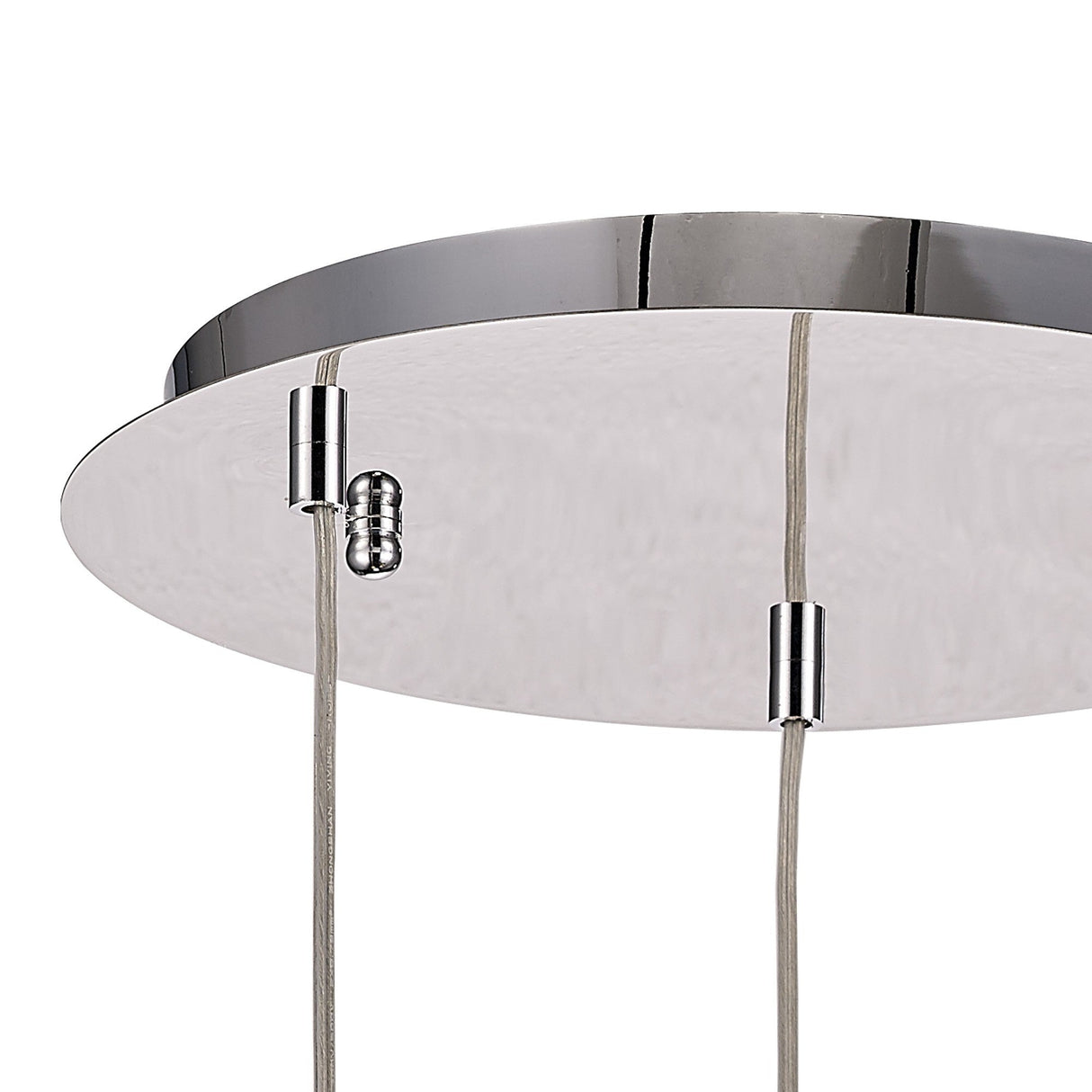 Camden 3 Light Mosaic Glass & Crystal Cluster Pendant Light -  Polished Chrome