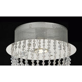Camilla 1 Light Crystal Semi-Flush Ceiling Light – Polished Chrome