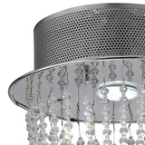 Camilla 1 Light Crystal Semi-Flush Ceiling Light – Polished Chrome