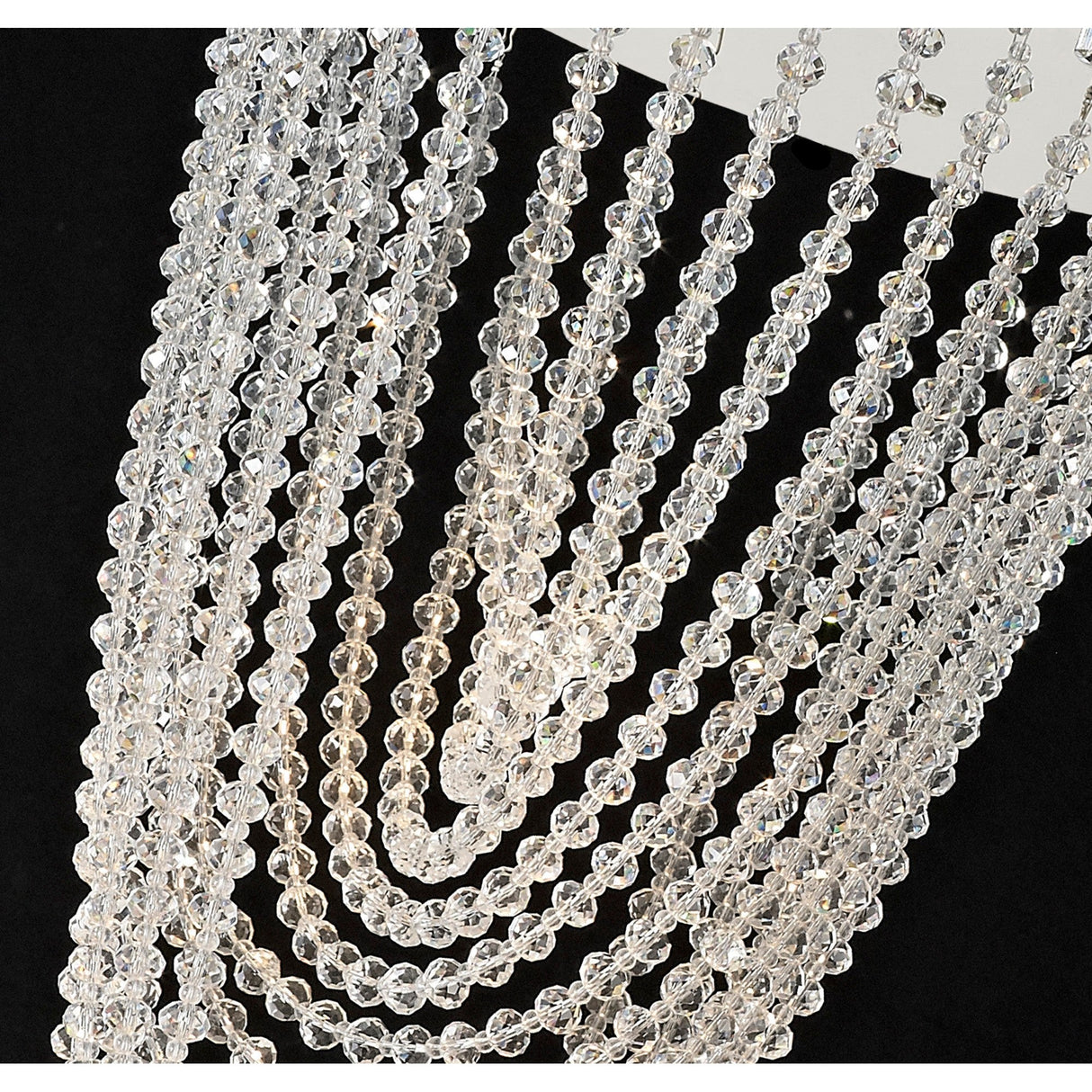 Camilla 1 Light Crystal Semi-Flush Ceiling Light – Polished Chrome