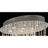 Camilla 7 Light Crystal Semi-Flush Ceiling Light – Polished Chrome