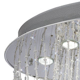 Camilla 7 Light Crystal Semi-Flush Ceiling Light – Polished Chrome