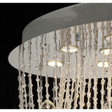 Camilla 7 Light Crystal Semi-Flush Ceiling Light – Polished Chrome