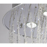 Camilla 7 Light Crystal Semi-Flush Ceiling Light – Polished Chrome