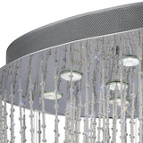 Camilla 10 Light Crystal Semi-Flush Ceiling Light – Polished Chrome