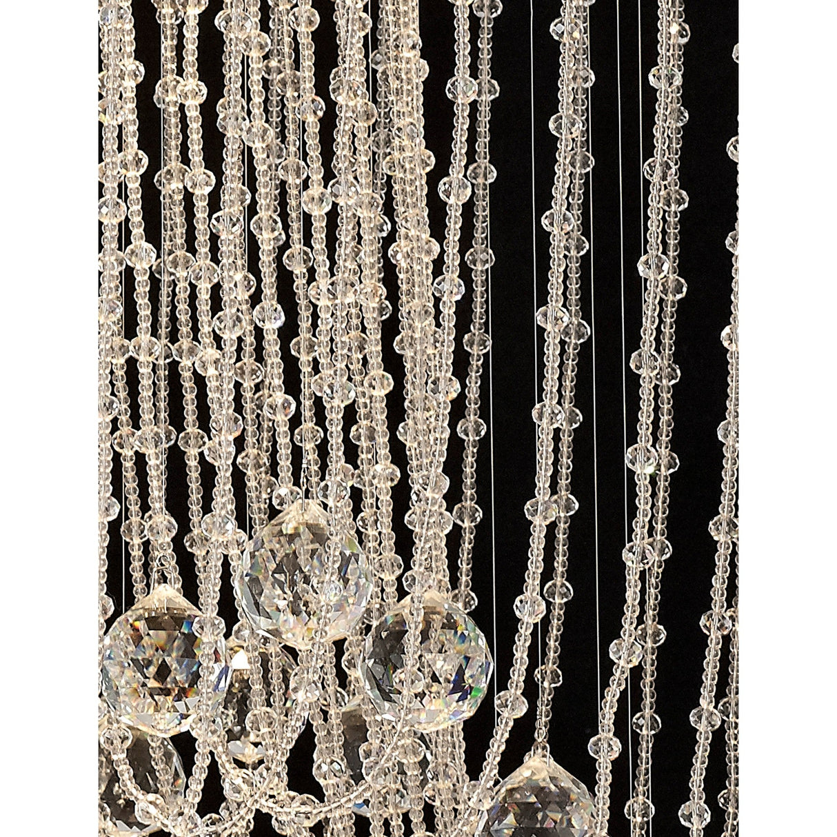 Camilla 10 Light Crystal Semi-Flush Ceiling Light – Polished Chrome