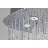 Camilla 10 Light Crystal Semi-Flush Ceiling Light – Polished Chrome