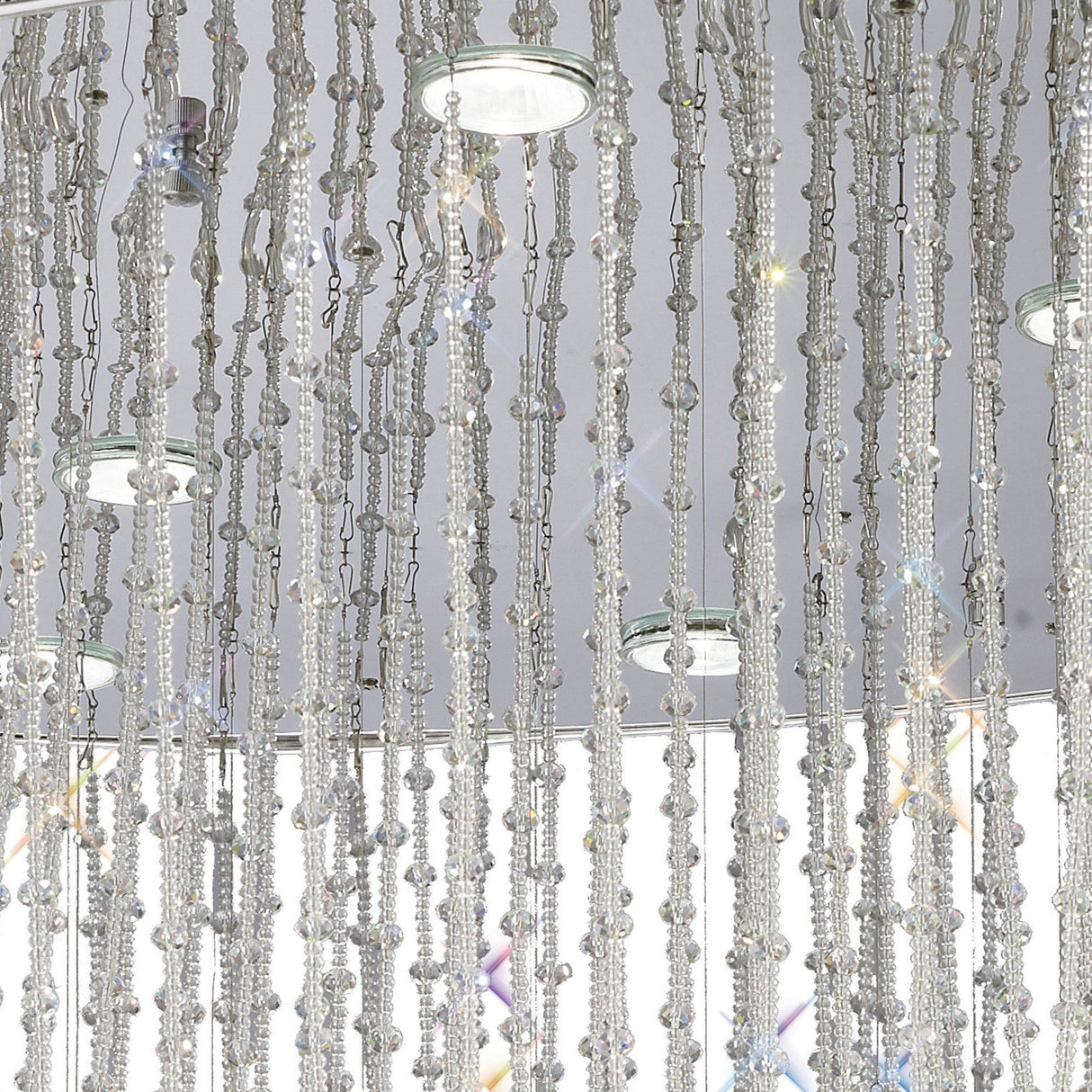 Camilla 12 Light Crystal Semi-Flush Ceiling Light – Polished Chrome