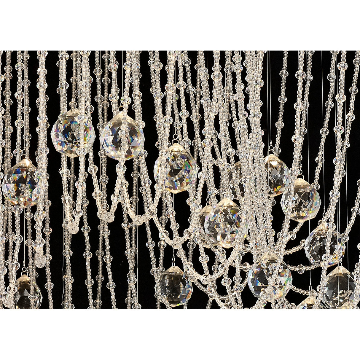 Camilla 12 Light Crystal Semi-Flush Ceiling Light – Polished Chrome