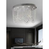 Camilla 12 Light Crystal Semi-Flush Ceiling Light – Polished Chrome