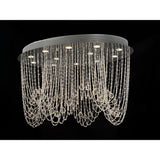 Camilla 12 Light Crystal Semi-Flush Ceiling Light – Polished Chrome