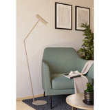 Caminia Floor Lamp - Sand & Brushed Brass