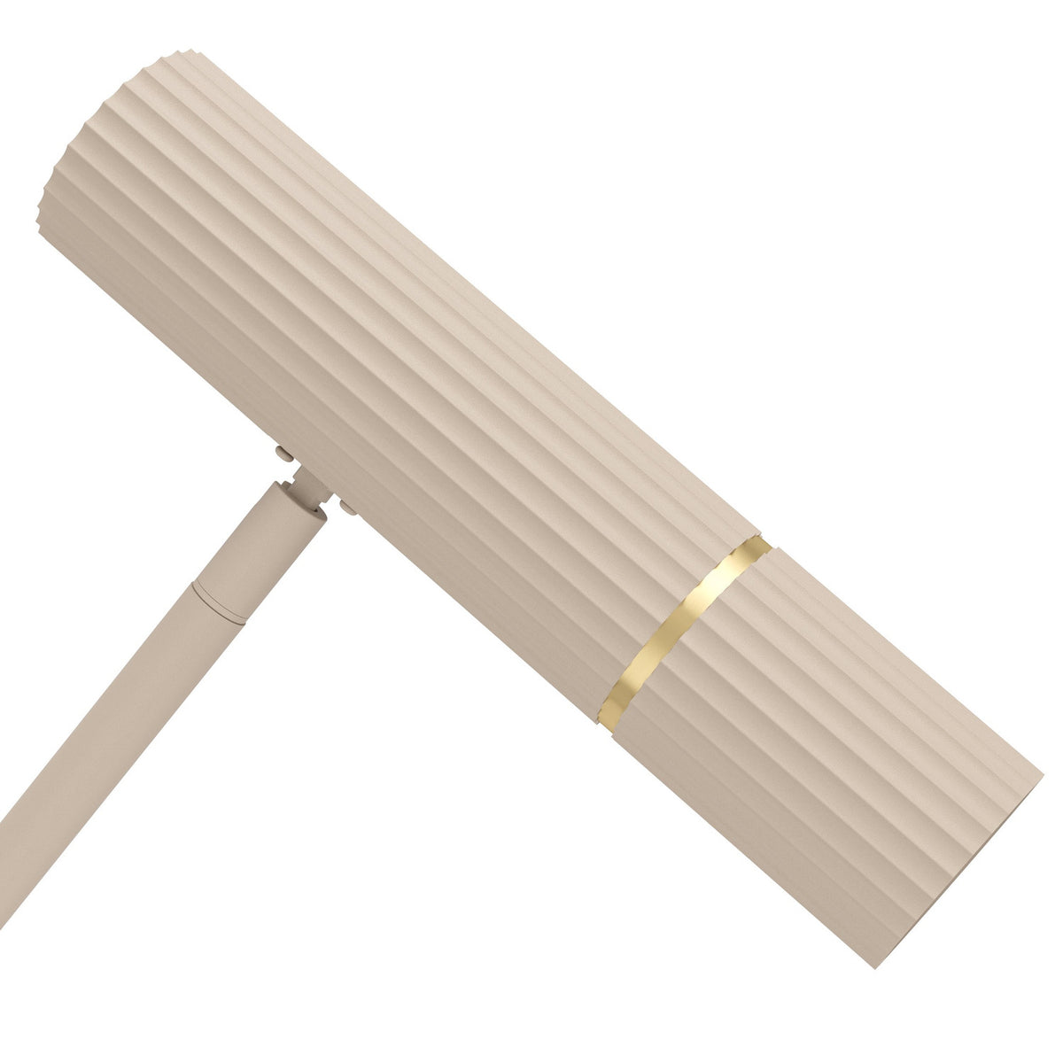 Caminia Floor Lamp - Sand & Brushed Brass
