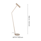 Caminia Floor Lamp - Sand & Brushed Brass