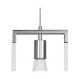 Canto Rectangle 1 Light Pendant Light - Polished Nickel