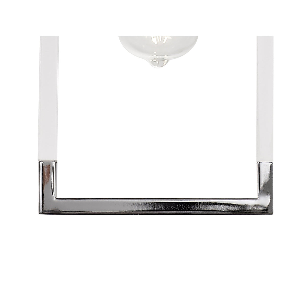 Canto Rectangle 1 Light Pendant Light - Polished Nickel