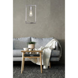 Canto Rectangle 1 Light Pendant Light - Polished Nickel