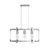 Canto 3 Light Linear Suspension Light - Polished Nickel