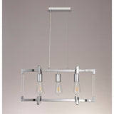 Canto 3 Light Linear Suspension Light - Polished Nickel