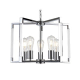 Canto 50cm 5 Light Chandelier - Polished Nickel