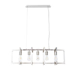 Canto 5 Light Linear Suspension Light - Polished Nickel