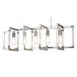 Canto 5 Light Linear Suspension Light - Polished Nickel