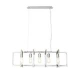 Canto 5 Light Linear Suspension Light - Polished Nickel