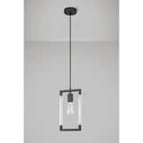 Canto Rectangle 1 Light Pendant Light - Graphite
