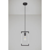 Canto Rectangle 1 Light Pendant Light - Graphite