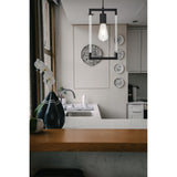 Canto Rectangle 1 Light Pendant Light - Graphite