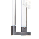 Canto Rectangle 1 Light Pendant Light - Graphite