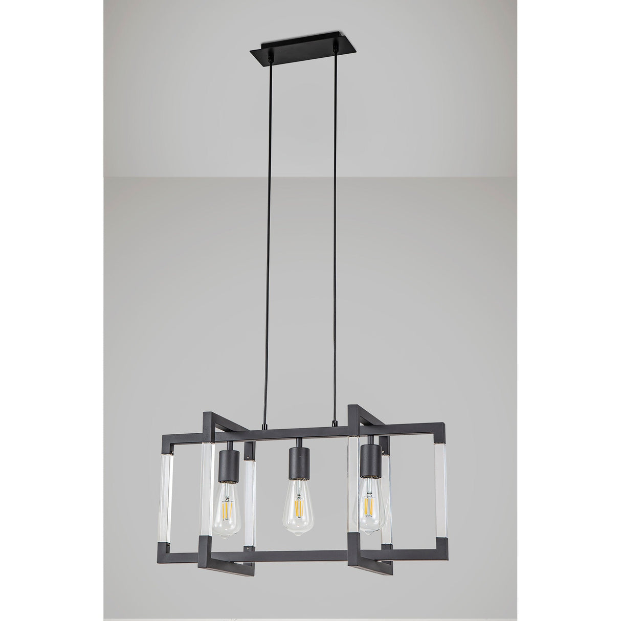 Canto 3 Light Linear Suspension Light - Graphite